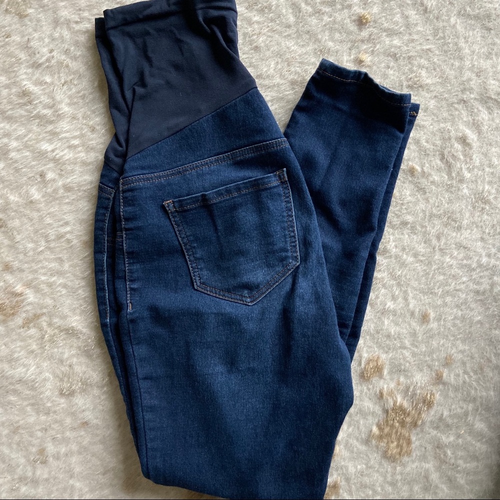 Indigo Blue Maternity Skinny Jeans